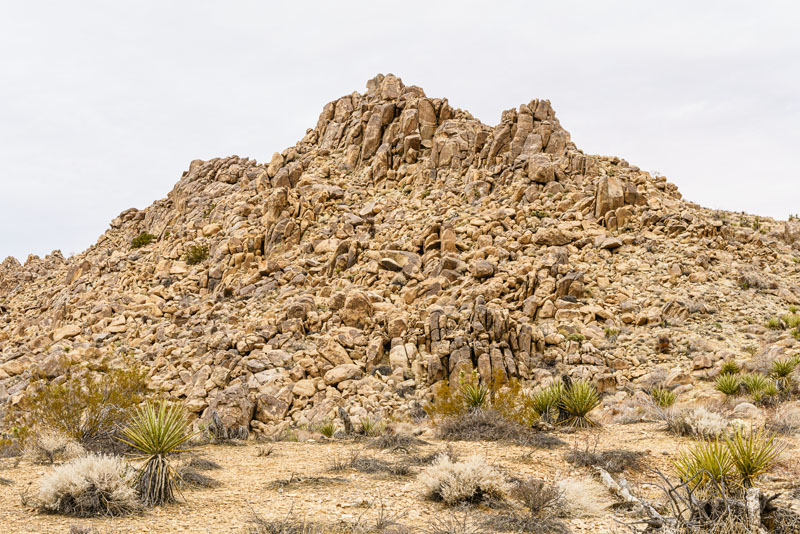 Rock formations at Joshua Tree National Park, January 2020